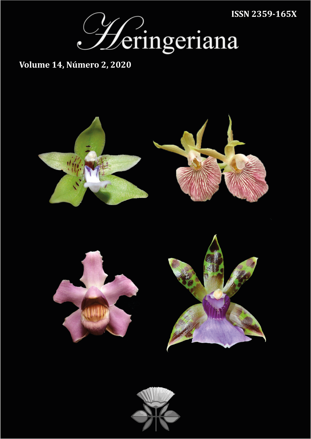 Fotos de orquí­deas da subtribo Zygopetalinae adaptadas de um dos artigos desta edição (Meneguzzo 2020). Da esquerda para direita: Paradisanthus bahiensis subsp. micranthus (Foto do usuário ââ?¬Ë?Orch' na Wikimedia Commons), Zygosepalum labiosum subsp. lindeniae (Foto de K. Senghas).Pescatoria violacea f. violacea (Foto de K. Senghas), Zygopetalum maxillare f. maxillare (Foto de T.E.C. Meneguzzo)